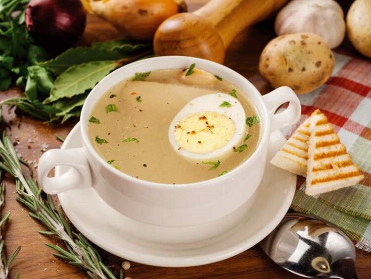 egg soup for Dukan's diet
