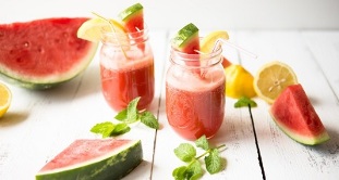 sample diet menu with watermelon