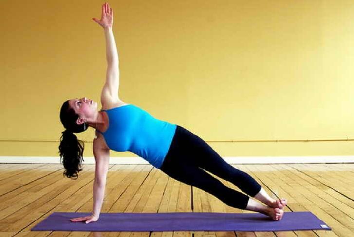 Vasishthasana pose for muscle muscle recovery